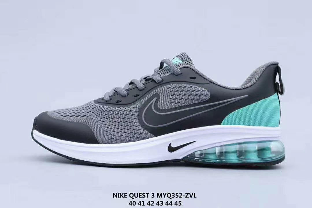 Nike Quest 3 MYQ Grey Jade White Shoes - Click Image to Close